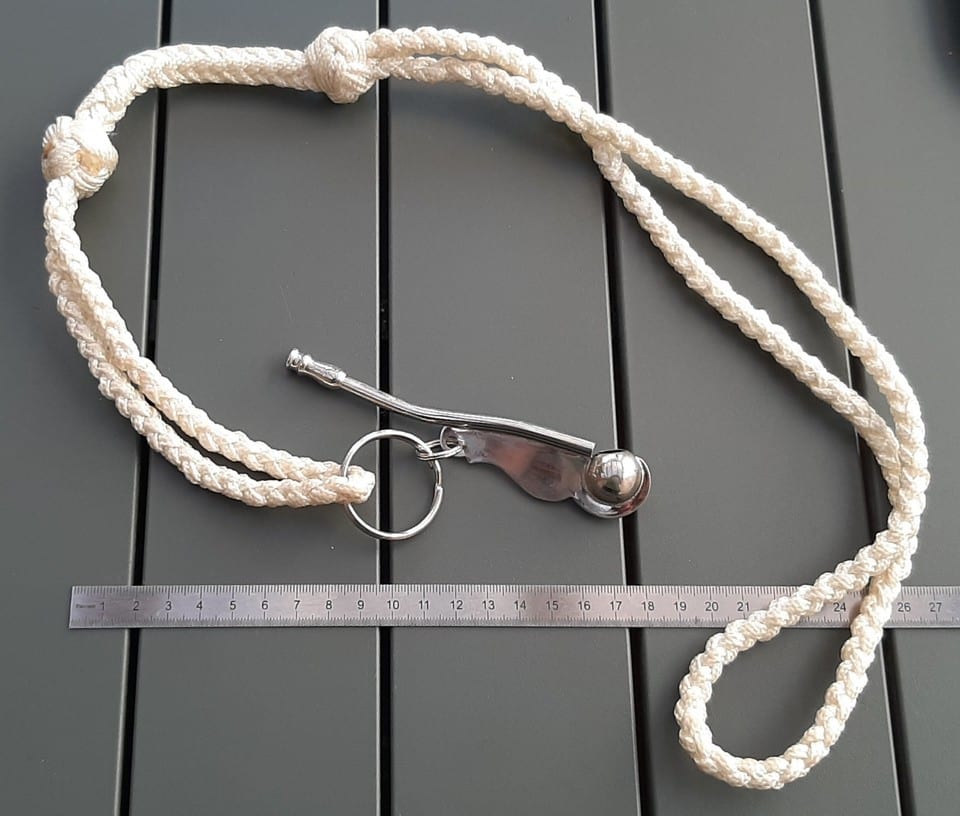 Rare Sifflet de Bosco Gabier Réglementaire Marine Nationale France métal chromé — photo 8