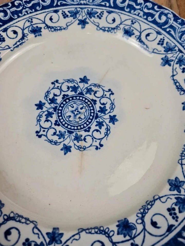 Assiettes anciennes Jules Vieillard Bordeaux – Service “louis Xv” lot de 5 — Foto 5