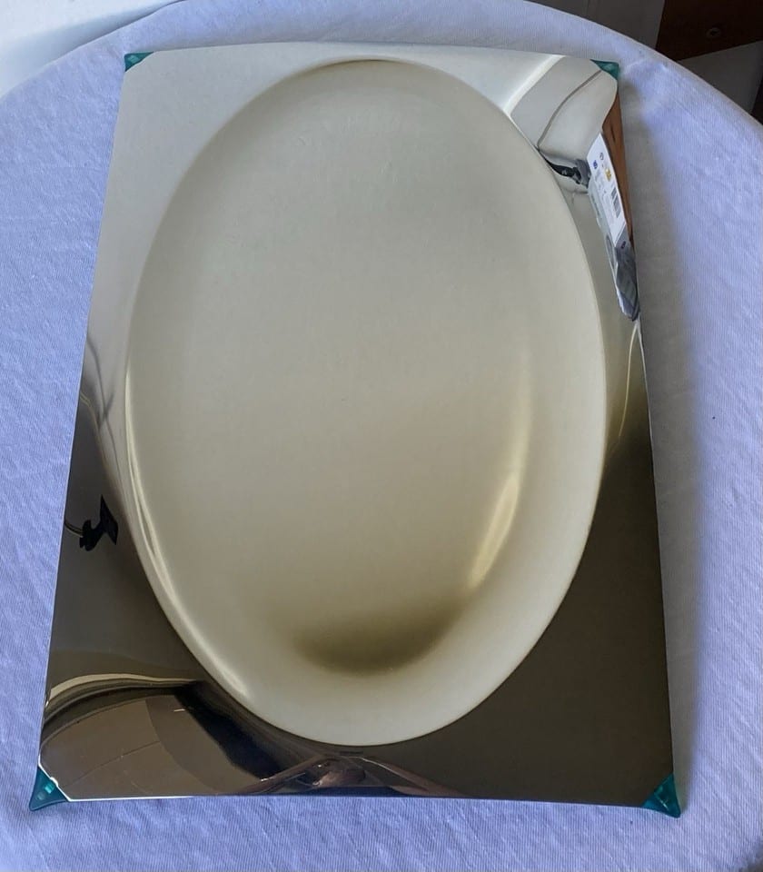 Plat de service, plateau en inox miroir Alessi, design Philippe Starck 1992 — foto 2