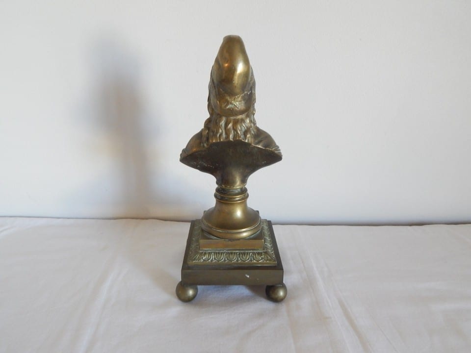 ANCIEN BUSTE MARIANNE BRONZE Bonnet Phrygien Seins Nues et Triangle Maçonnique — photo 6