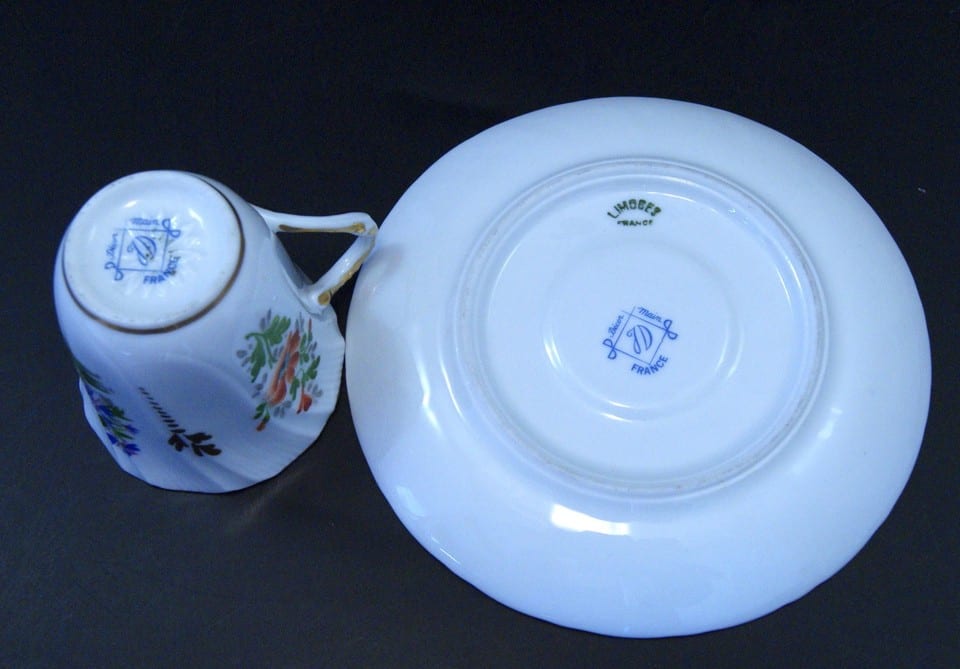 Tasse à café Porcelaine de Limoges Dumont french porcelain coffee cup — foto 6
