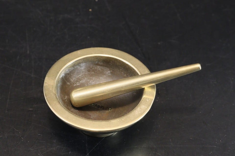 Mortier pilon pharmacie bronze COTOFLEX — Foto 3