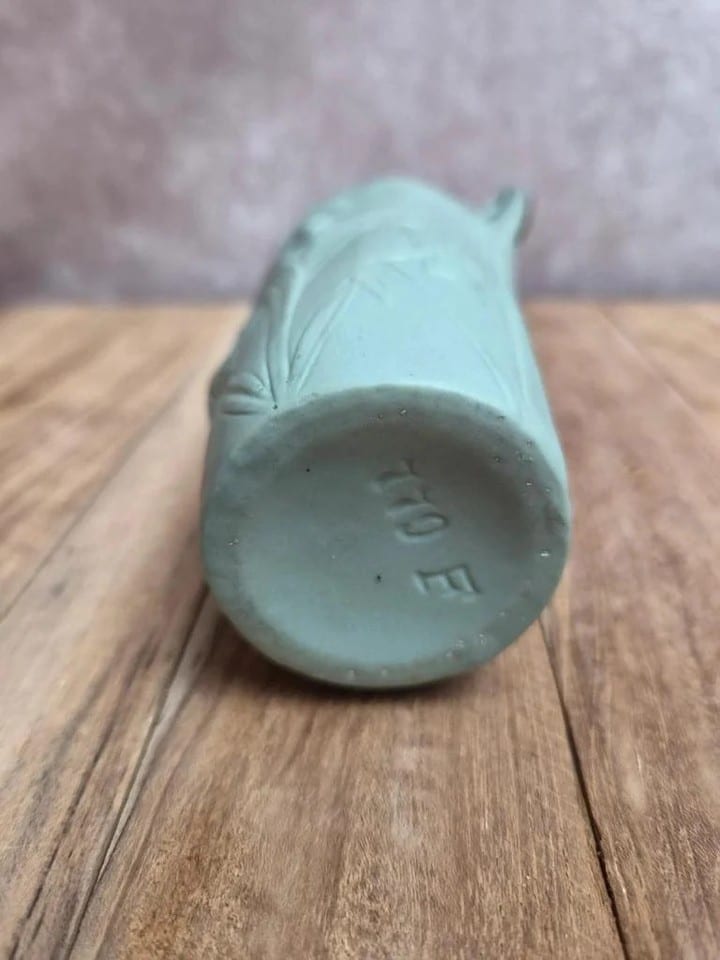 Vase Art nouveau Schäfer & Vater Jugendstil biscuit vert vers 1900 — photo 8