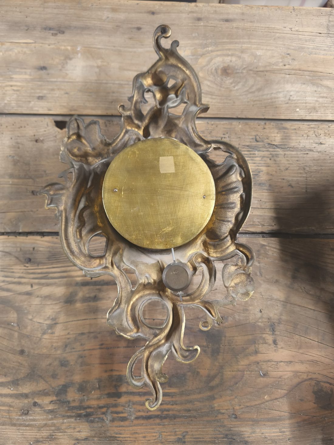 Cartel en bronze doré — photo 2