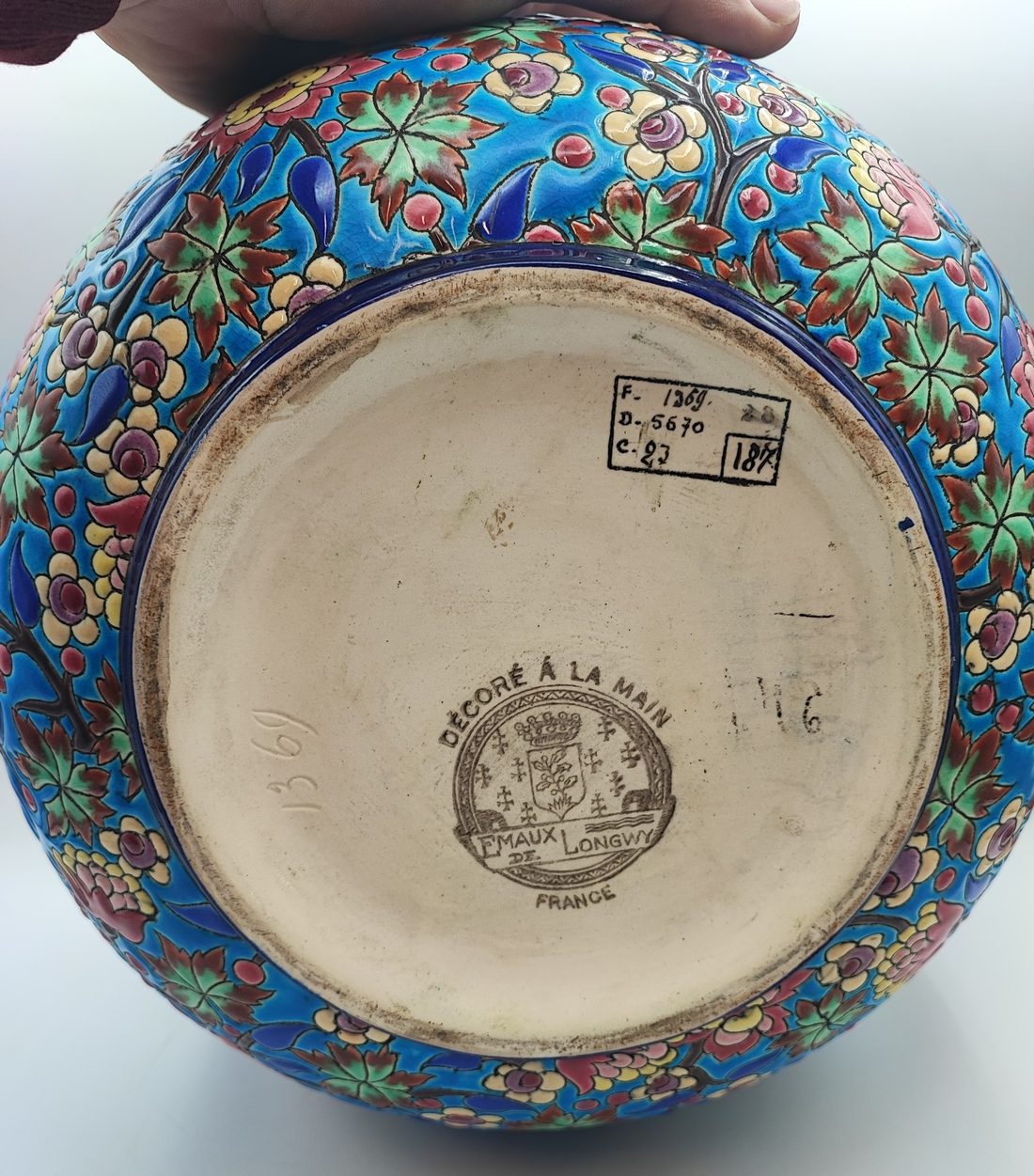 Grand cache pot Longwy — photo 4