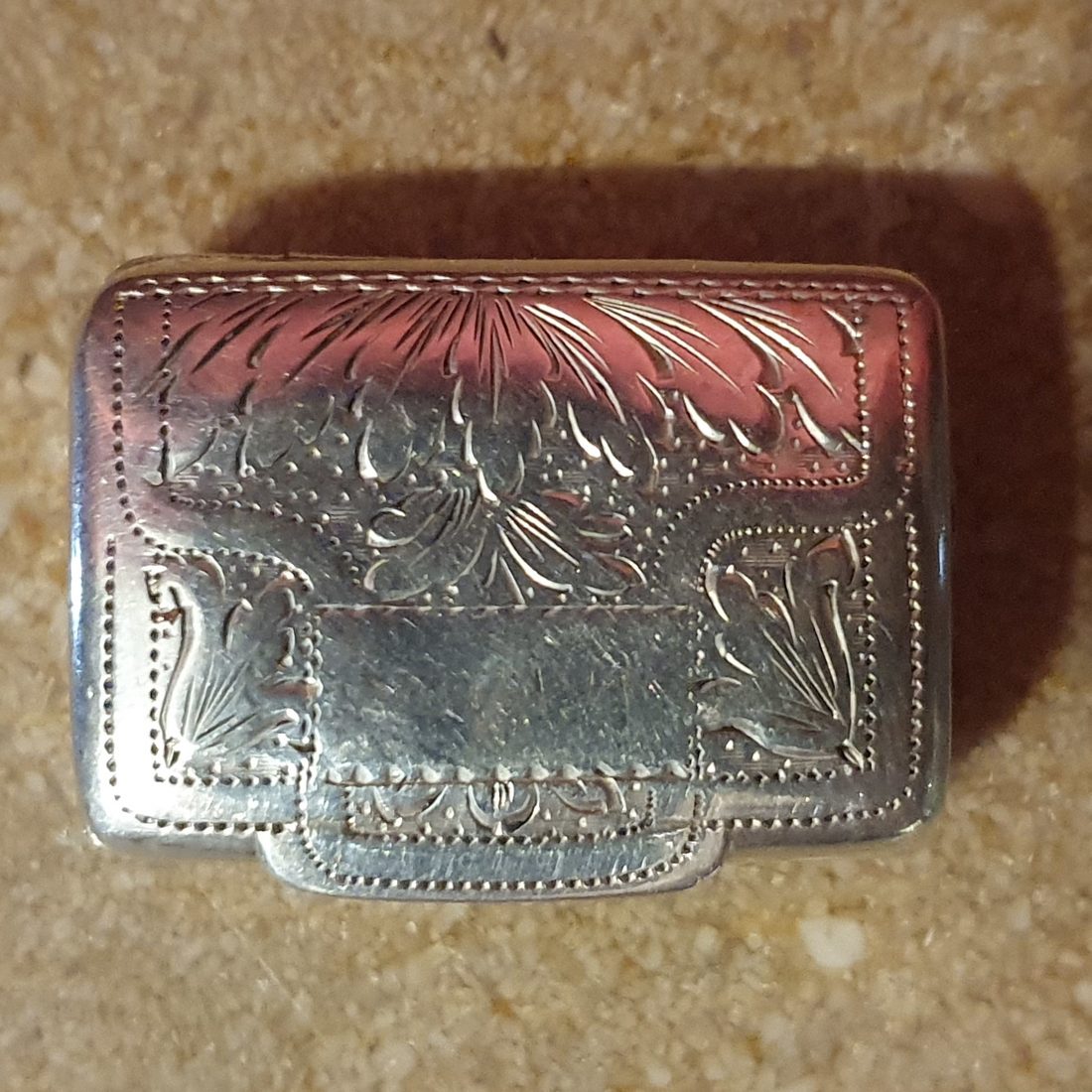 Vinaigrette de poche en argent sterling et intérieur vermeillé, Birmingham, 1825 – Thomas Newbold — photo 6