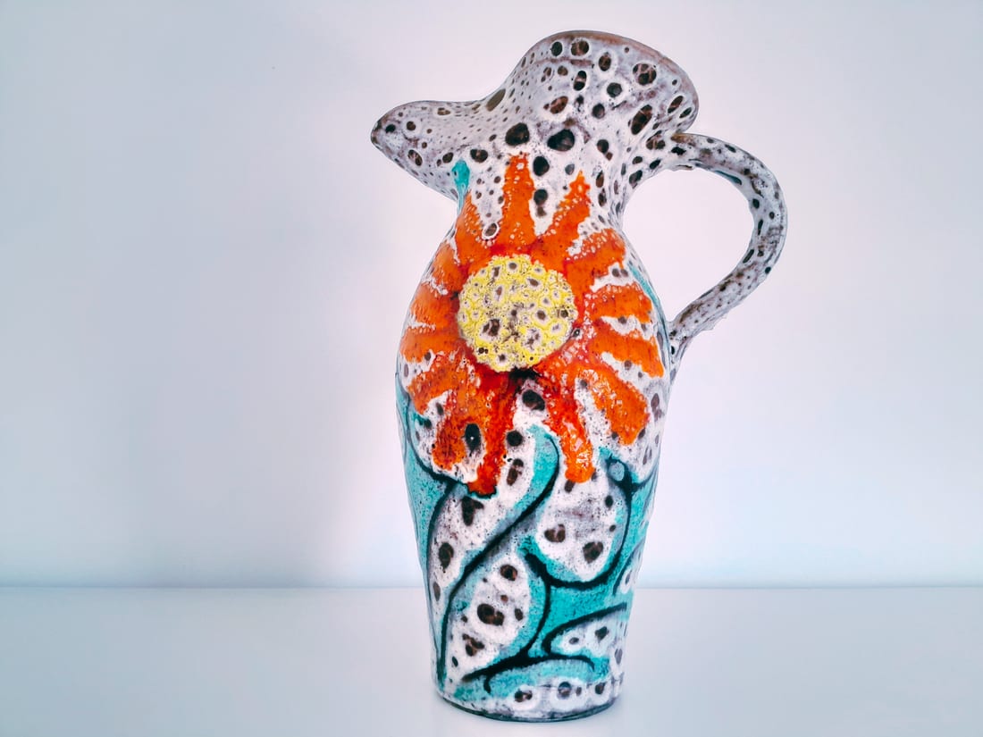 Cruche Vintage de Vallauris style Fat Lava- Ref 008