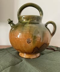 Chevrette, Gargoulette provençale en terre cuite émaillée, XXème