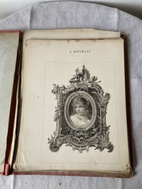 28 Lithographies thème encadrements anciens, fin XVIIIème début XIXème
