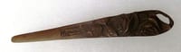 Ouvre lettre ART DECO Bronze MIGNEAUX Fleur Roses ORIGINAL France 1920-1930