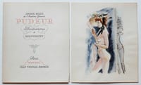 ANDRÉ DIGNIMONT PUDEUR (BILLY) Suite de 5 illustrations en couleurs 1946 curiosa