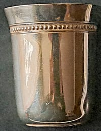 Timbale e métal argenté de chez Christofle ancienne de collection début 20ème