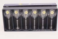 6 verres à porto cristal d’Arques modèle Fleury taille Épis