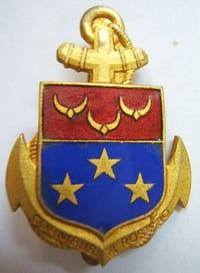insigne 7° DIC -1939 - Division Infanterie Coloniale ORIGINAL Drago bér. WWII