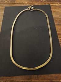 RARE Collier Yves Saint Laurent YSL - Vintage Metal Doré- Longueur: 76 cm