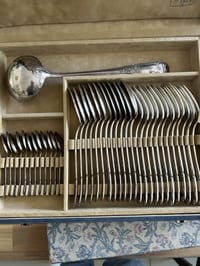 MÉNAGÈRE 37 PCS  METAL ARGENTE Modèle Louis XV