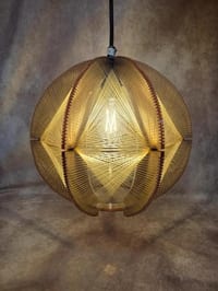 Suspension vintage Space Age – Paul Secon Sompex – Plexiglas fumé – Années 70