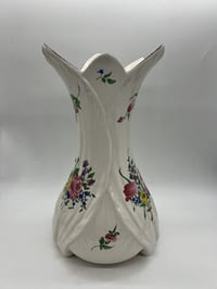 Vase en faïence KG Lunéville décor Réverbère