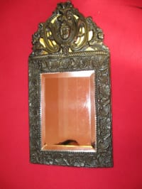 MIROIR PARCLOSE FIN XIXEME HAUT 44 X LARG 23 PROF 3 CM