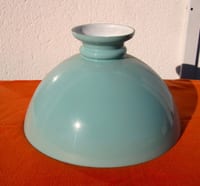 globe opaline de suspension verte