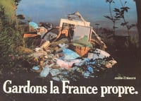 Ancienne AFFICHE GARDONS la FRANCE PROPRE par l'Agence des Déchets Vintage