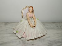ANCIENNE SCULPTURE en PORCELAINE SAXE DRESDEN Personnage Signée E.Bohne Fils ?