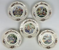 LOUIS GARIN LOT DE 10 ASSIETTES À DESSERT CELTIQUE Sarreguemines-Digoin-Vitry