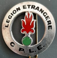 Insigne CPLE Numéroté Compagnie Pionniers Légion Etrangère vintage DRAGO PARIS
