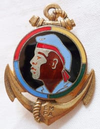 EMPA insigne Ecole Militaire Préparatoire Africaine ORIGINAL Drago Paris émail