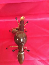 Pipe sculpté  d'un cerf  haut 10 larg 24.5 cm