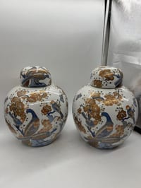 Paire De Vase Boule Imari