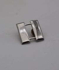 Insigne grade Capitaine US Army WW2 – Captain bars – 1/20 Silver Filled