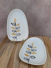 Lot de 2 raviers vintage Niderviller – années 70 – style Capron Vallauris