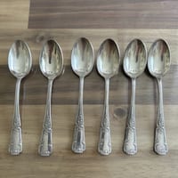 Lot 6 Cuillères À Café Métal Argenté