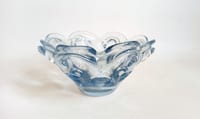 Coupe à fruits ou vide poche Cristal bleuté Années 50