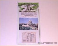 Carton publicitaire avec calendrier 1957  Brasserie Vins & Spiritueux