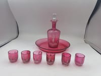 Service à liqueur Mary Gregory – Verre