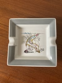 Cendrier, vide poche porcelaine Dalì
