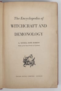 Robbins Encyclopedia of Witchcraft and Demonology 1964 Sorcellerie Démonologie
