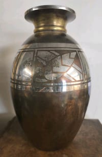 Luc Lanel Vase Art Deco Dinanderie Pour Christofle 1930