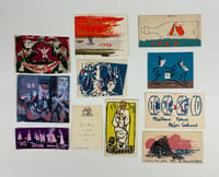 CLAUDE BESSOU et entourage École des Beaux-arts de Rennes CARTES DE VŒUX 1953-59