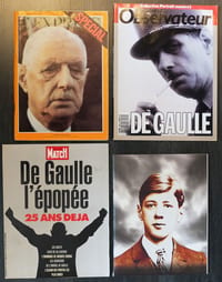 DE GAULLE 4 revues L'Express Nouvel Obs Paris Match Hossein Celui qui a dit NON
