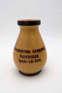 Pot publicitaire ancien Alimentation Générale Mathisse Bar-le-Duc Meuse –Vintage
