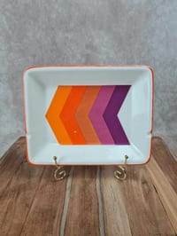 Vide-poches / cendrier Gien “flèches” vintage années 70 🧡💜