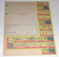 Jeu publicitaire de Maurice BRUNOT pour PHILIPS : JEU DES DOMINOS 1955