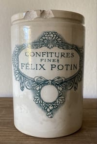 Pot en grès confiture Félix Potin années 30/40