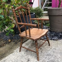 Chaise bois enfant Baumann Colombier Fontaine 1900