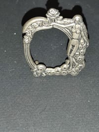 Miniature Antique Vintage Sterling Silver 925 Photo Frame