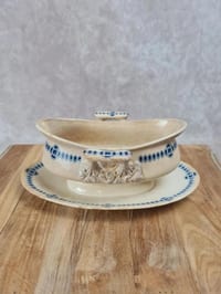 Saucière ancienne Creil et Montereau – Service Dublin – Modèle Labrador