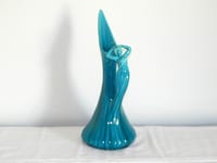 SUPERBE ANCIEN VASE en Céramique avec Anse Forme de FEMME Jérome Massier